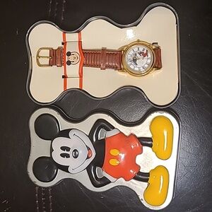Sun moon Mickey mouse watch
